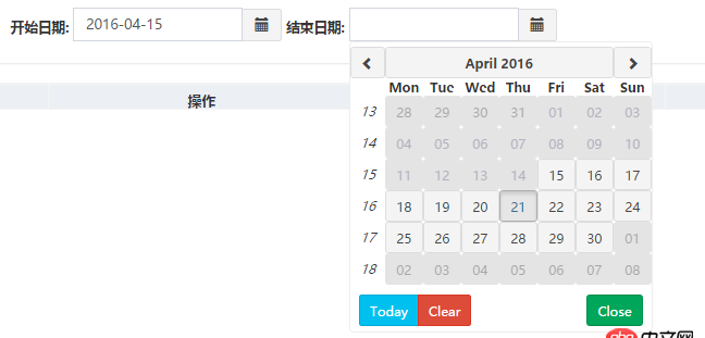 angular.js - angular  datepicker 怎么设置出现时显示某个月的时间