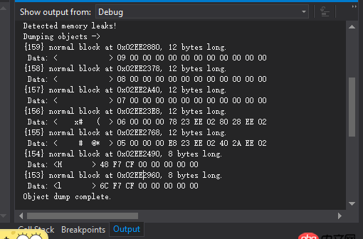 c++ - About _CrtDumpMemoryLeaks