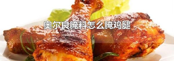 奥尔良腌料怎么腌鸡腿