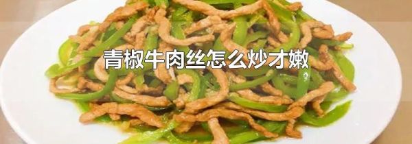 青椒牛肉丝怎么炒才嫩