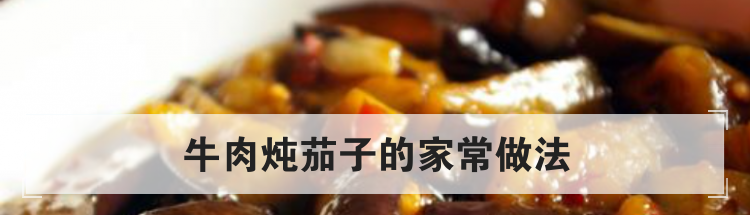 牛肉炖茄子的家常做法