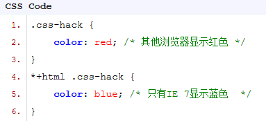 浅谈各种浏览器下的CSS Hack兼容性写法