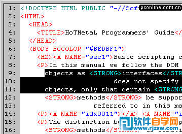 Javascript使用HoTMetal(4)实例教程