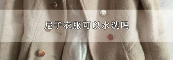 尼子衣服可以水洗吗