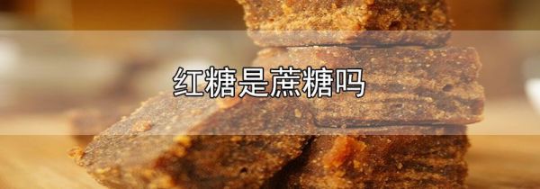 红糖是蔗糖吗