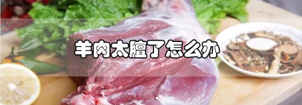 羊肉太膻了怎么办