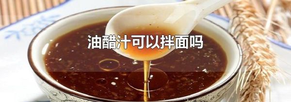 油醋汁可以拌面吗