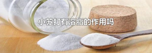 小苏打有溶脂的作用吗