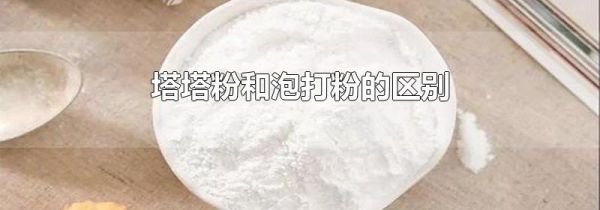 塔塔粉和泡打粉的区别