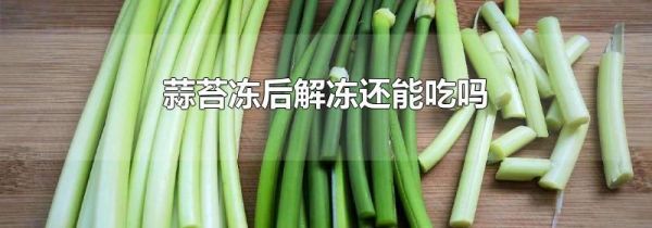 蒜苔冻后解冻还能吃吗