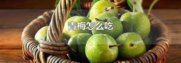 青梅怎么吃