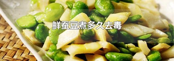 鲜蚕豆煮多久去毒