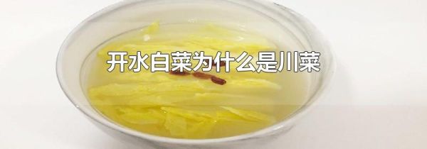 开水白菜为什么是川菜