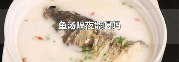 鱼汤隔夜能喝吗