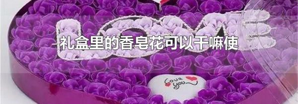 礼盒里的香皂花可以干嘛使