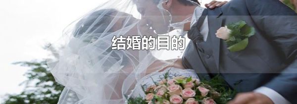 结婚的目的