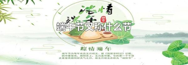 端午节又称什么节