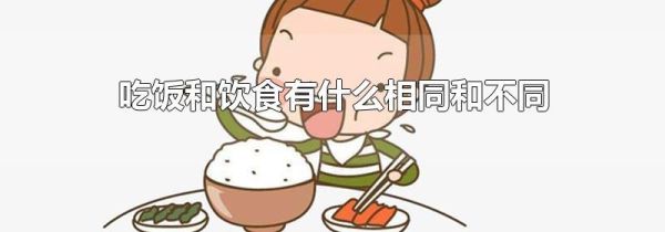 吃饭和饮食有什么相同和不同