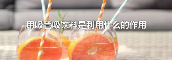 用吸管吸饮料是利用什么的作用