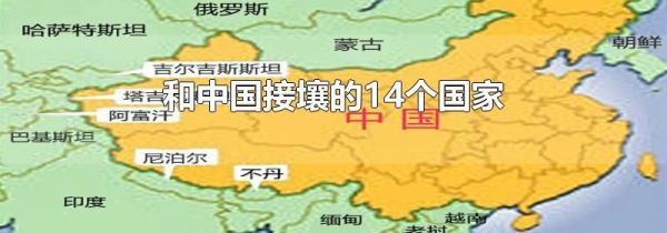 和中国接壤的14个国家