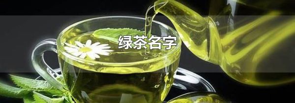 绿茶名字