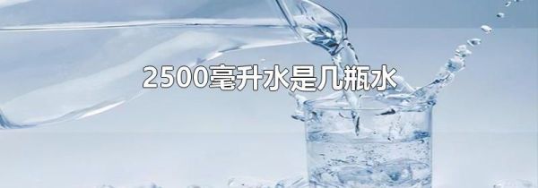 2500毫升水是几瓶水