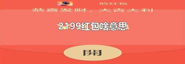 2199红包啥意思