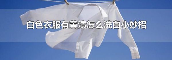 白色衣服有黄渍怎么洗白小妙招