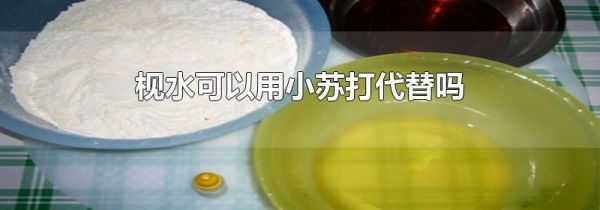 枧水可以用小苏打代替吗