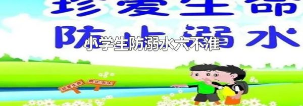 小学生防溺水六不准