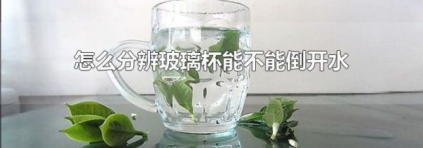 怎么分辨玻璃杯能不能倒开水