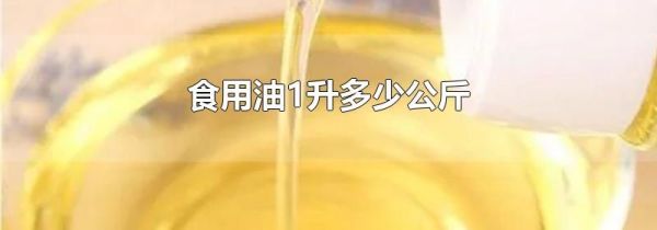 食用油1升多少公斤