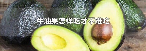 牛油果怎样吃才不难吃