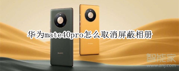 华为mate40pro怎么取消屏蔽相册