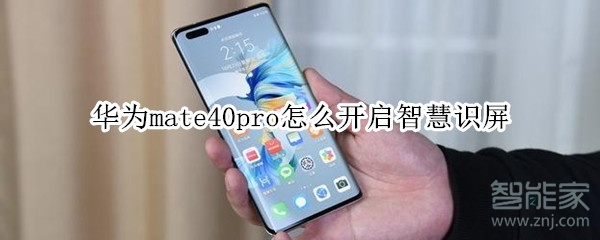 华为mate40pro怎么开启智慧识屏