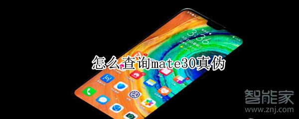 怎么查询mate30真伪