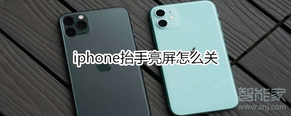 iphone抬手亮屏怎么关