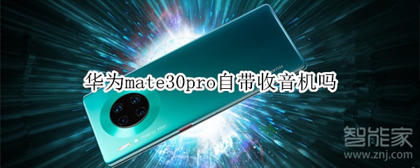 华为mate30pro自带收音机吗