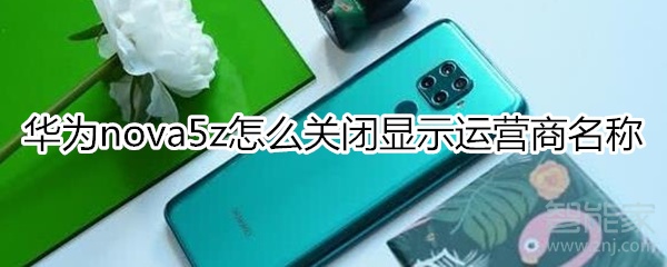 华为nova5z如何关掉运营商名称显示