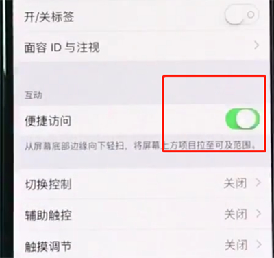 在iphonexr中怎么打开半屏功能？开半屏功能的方法说明