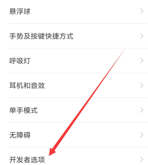 红米note7中找到开发者选项具体操作步骤