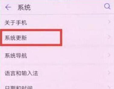 华为畅享9plus将系统自动更新关掉的具体操作步骤