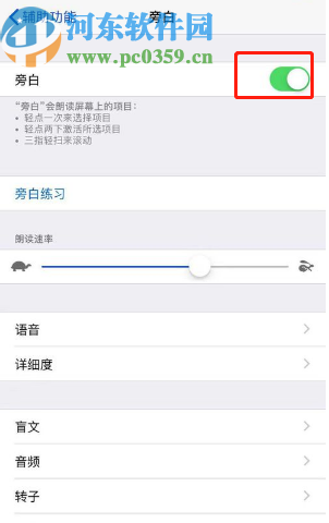 iPhone 11打开旁白模式的方法步骤