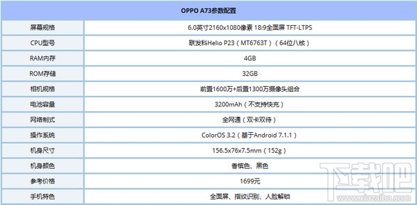 oppo a73怎么样？oppo a73配置参数介绍