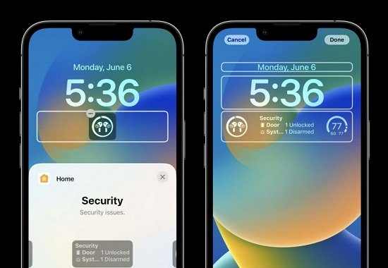 ios16全新锁屏体验 可自定义小组件字体照片和动态壁纸