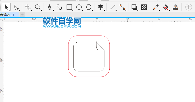 CDR怎么画手机壁纸图标