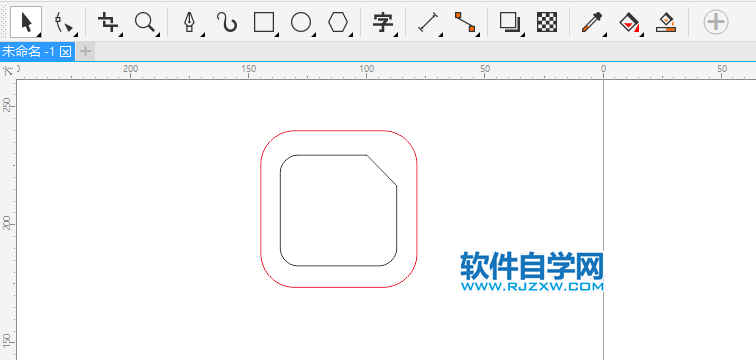 CDR怎么画手机壁纸图标