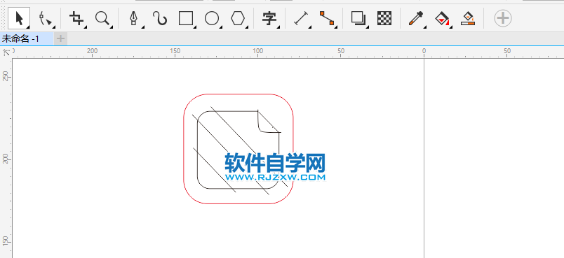 CDR怎么画手机壁纸图标