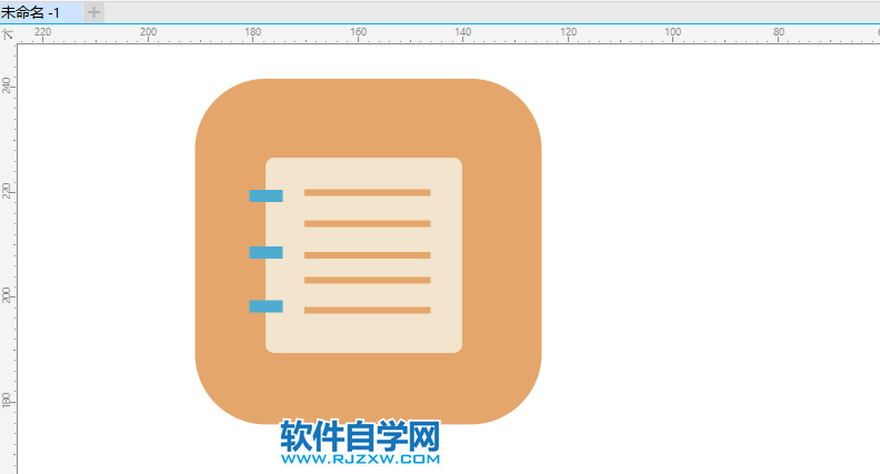 CDR2022怎么画手机备注图标