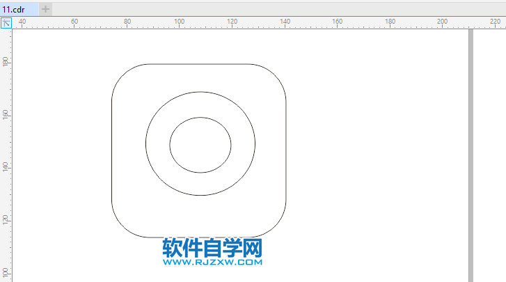 CDR怎么画vivo手机短信图标